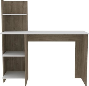 Polcos íróasztal 120x73,5x150cm barna FUR1240-1