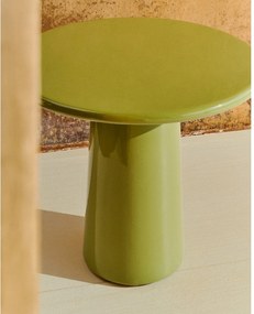 Beton kerek kerti dohányzóasztal ø 65 cm Albanella – Kave Home