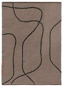 Barna mosható pamut szőnyeg 100x140 cm Shadow – Mette Ditmer Denmark