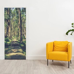 Fotótapéta ajtóra - Ösvény a fák között (95x205cm)