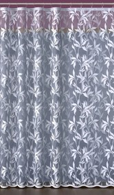 Kész Függöny Szalaggal, Sűrű Levél Mintával 648D218 190 szélesség x 250magasság