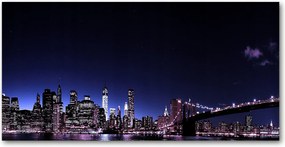 Fotó üvegkép Brooklyn híd 140x70