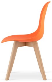 Narancssárga KITO szék bükk lábakkal