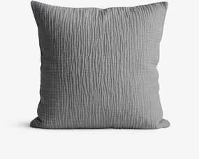 Goldea muszlin párnahuzat - antracit 40 x 60 cm