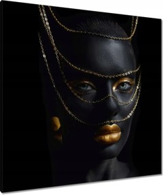 Vászonkép 90x90 Az aranyszínű csecsebecsék mögött