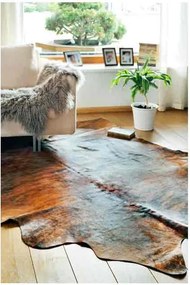 Barna szőrme szőnyeg 170x160 cm - Narma