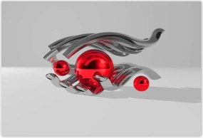 Poszterek 155x105 Piros gömbök a kézben