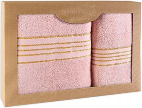 Törölköző D Pamut 100% Tiwano Rózsakvarc (p) 50x90+70x140 kpl.