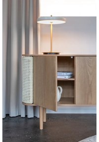 Natúr színű alacsony komód tölgyfa dekorral 109x75 cm Treasures – UMAGE