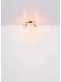 Globo 54802GB-2 - spotlámpa XARA I 2xE14/40W/230V arany