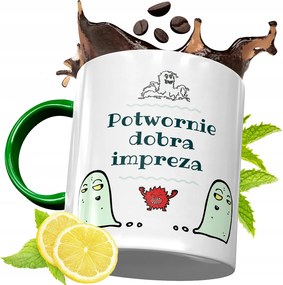 Zöld Bögre Party Ajándék Születésnapra, fényképes nyomattal