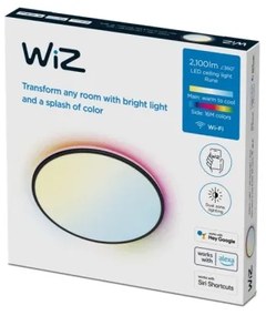 WiZ - LED RGBW Dimmelhető mennyezeti lámpa RUNE LED/21W/230V fekete Wi-Fi