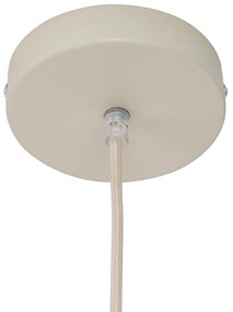 Japandi függőlámpa krém színű vászonernyővel - Aisha