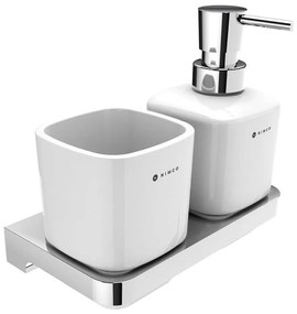 NIMCO MA 2905831K-T-26 -Fali szappanadagoló és fogkefe állvány MAYA 320 mm