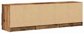 TV szekrény Régi fa 150x33,5x45 cm Gépelt fa