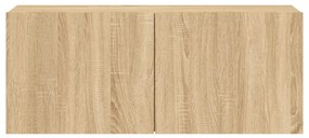 sonoma tölgy színű fali TV-szekrény 100 x 30 x 41 cm