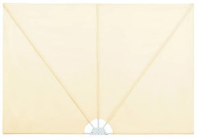 krémszínű összecsukható terasz oldalárnyékoló 300 x 200 cm