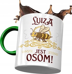 Zöld Bögre Lujza Feleség Barátnő Ajándék Nyomtatott Fotóval