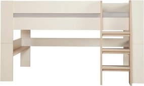 Bézs galéria gyerekágy ágyrács nélkül 90x200 cm Loft – Roba