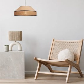 Csillár zsinóron MANISO 1xE27/60W/230V átm. 45 cm bézs