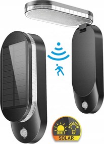 Led-es Napelemes Homlokzati Lámpa Mozgás- És Szürkületérzékelővel, Állítható IP65