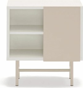 Bézs-krémszínű matt éjjeliszekrény Nube – Teulat