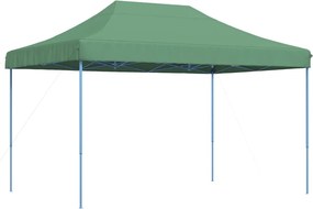 vidaXL zöld összecsukható felugró rendezvénysátor 410x279x315 cm