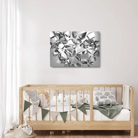 A 3D absztrakció képe (üvegen) (70x50 cm)