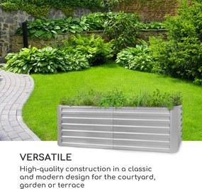 Blumfeldt High Grow Straight, emelt ágyás, 200 x 60 x 100 cm, 1200 l, acél