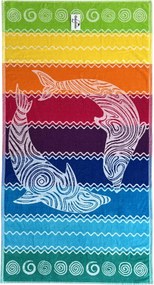 PANTELLERIA Strandtörölköző szivárvány 165x90cm