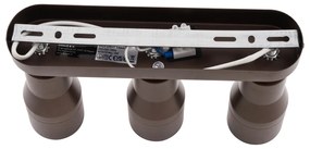 Kerek mennyezeti spotlámpa sötét bronz GU10 50 mm 3-fényes - Stanley