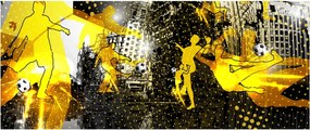 Kép - Foci a nagyvárosban (120x50 cm)