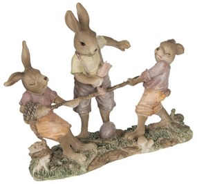 Kötélhúzó verseny húsvéti dekoráció figura