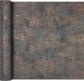 Tapéta Modern Sötét Ipari Beton Vakolat Grafit Réz tükröződések