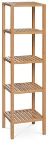 Bambusz állvány, 5 polcos, 140 cm, 5 emelet