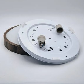 Brilagi - LED mennyezeti lámpa CARVALHO SLIM 2xE27/60W/230V tölgy-dió, Ø37 cm