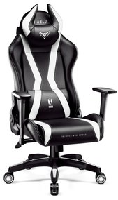 Diablo X-Horn 2.0 gamer szék Átlagos méret: Fekete-fehér Diablochairs