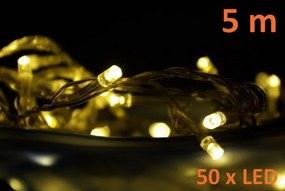 NEXOS Világítás 50 LED Meleg fehér 5 m
