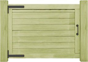 vidaXL impregnált fenyőfa kertkapu 75 x 100 cm