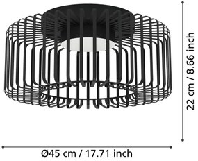 Eglo 900722 - LED RGBW Dimmelhető mennyezeti lámpa GINESTRONE-Z LED/22W/230V