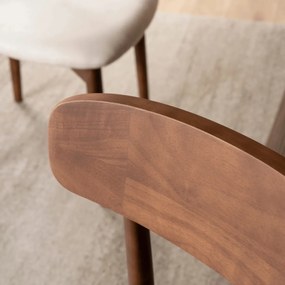 Szék dió/bézs színben ALVIN