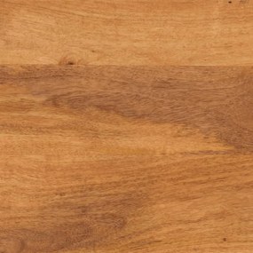 barna és fekete tömör mangófa TV-szekrény 100x33,5x46 cm