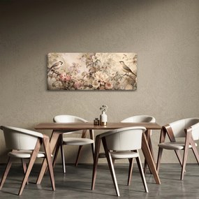 Kép - Vintage madár festmény (120x50 cm)