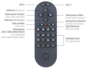 Paul Neuhaus 8008-70-LED Dimmelhető lámpa Q-PIATO LED/49W/230V 2700-5000k + távirányító