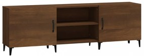 barna tölgy színű szerelt fa TV-szekrény 150 x 30 x 50 cm