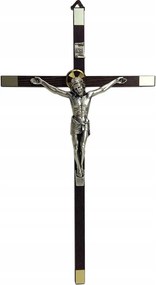 Fa akasztós kereszt 31cm vasalattal