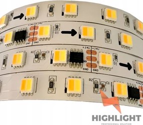 1m Led szalag Digitális Cct 14,4W 24V TM1814 60 LED/m