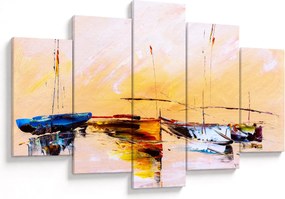 Kép - Csónak, festmény (150x105 cm)