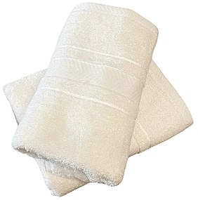 Frottír törölköző deluxe Monaco krém 30x50cm TiaHome