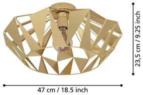 Eglo 43908 - Mennyezeti lámpa CARLTON 1xE27/60W/230V